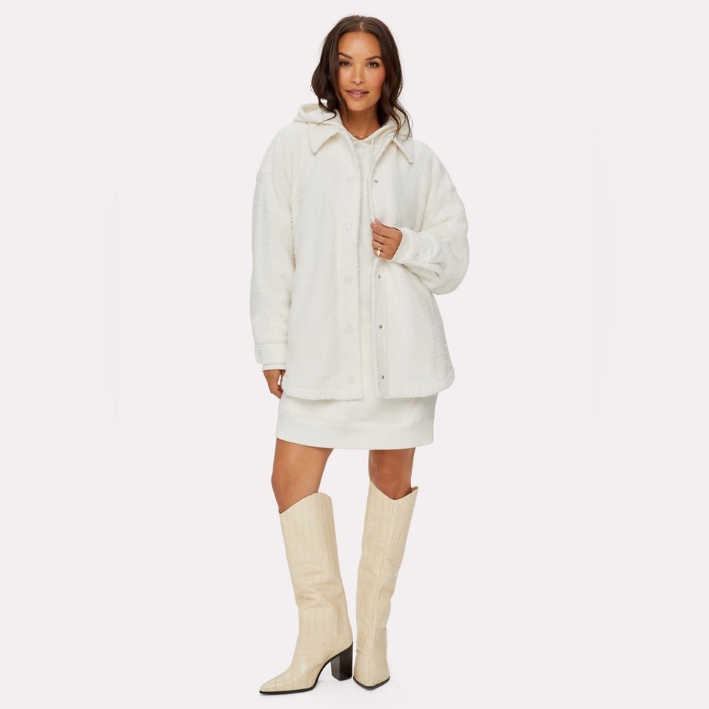 Yitty/Fabletics Teddy Shacket Sz Large - Picture 6 of 11